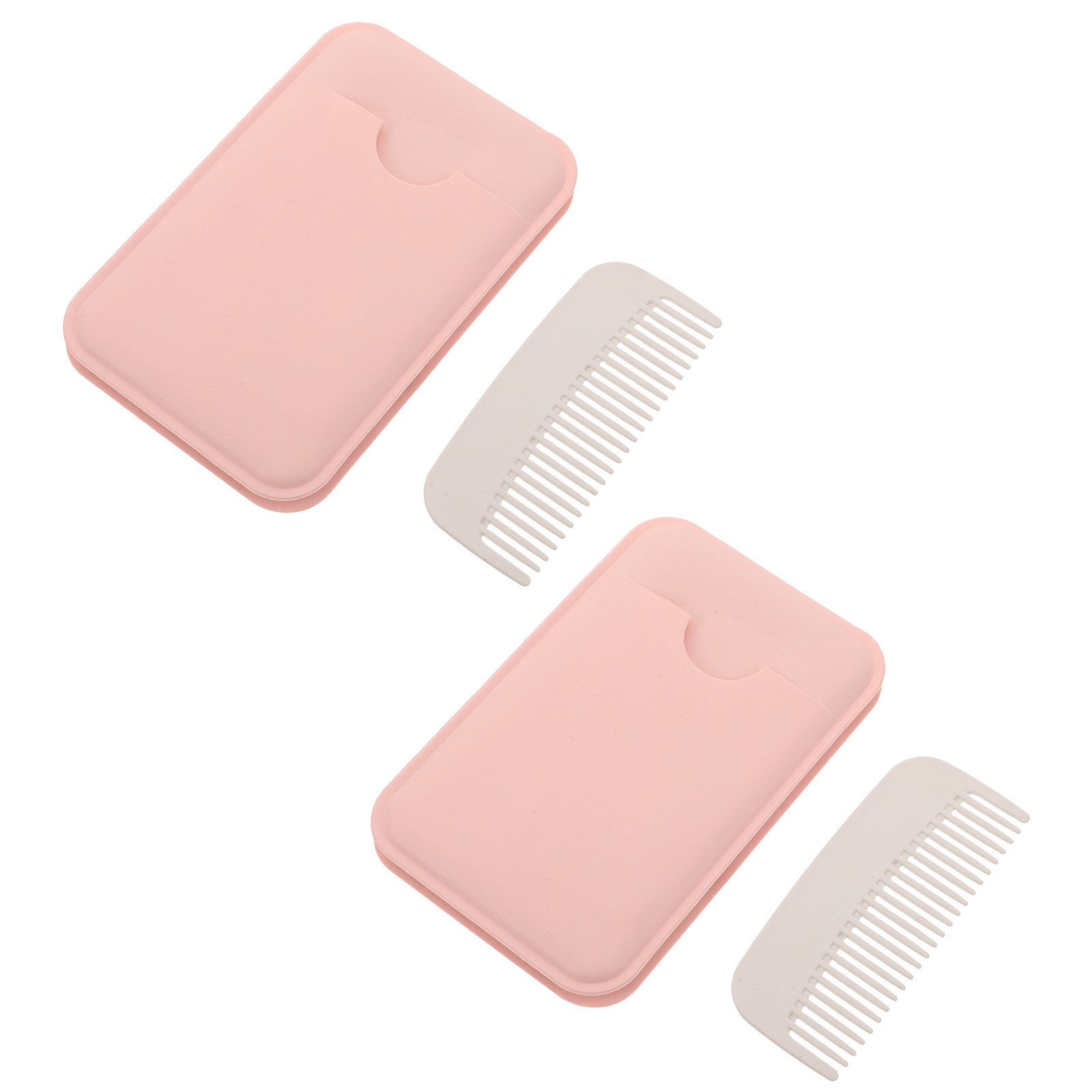 Beauty Makeup Vanity Set - 2개 세트 접이식 거울 겸용 빗,