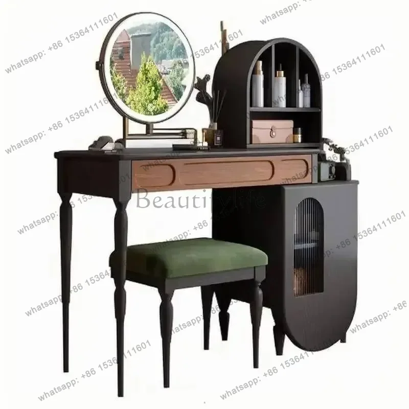 LJY 오거나이저 블랙 화장대 서랍 스툴 대형 뷰티 풀 - Beauty Makeup Vanity Set 리뷰 및 가격