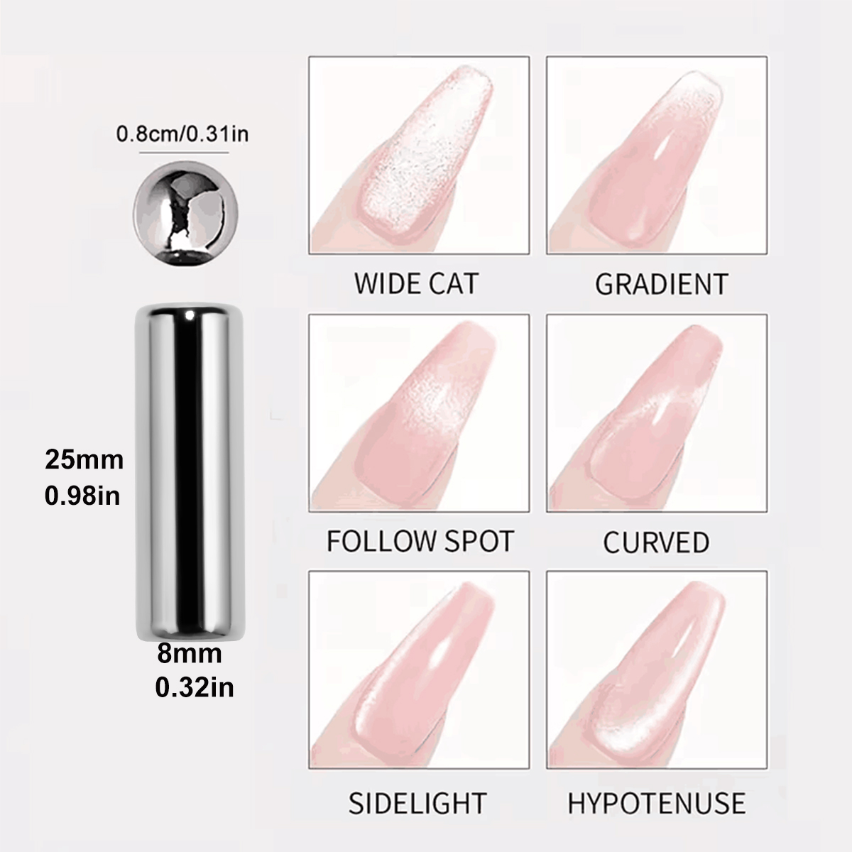 2개입 자석 스틸 볼 네일아트 마그네틱 스틱 세트 3D - Contour Palette Stick 리뷰 및 가격